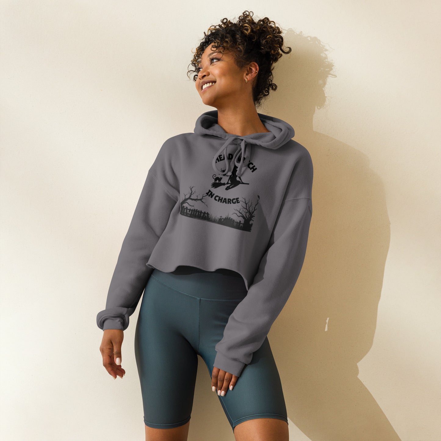 Head Witch In Charge Crop Hoodie