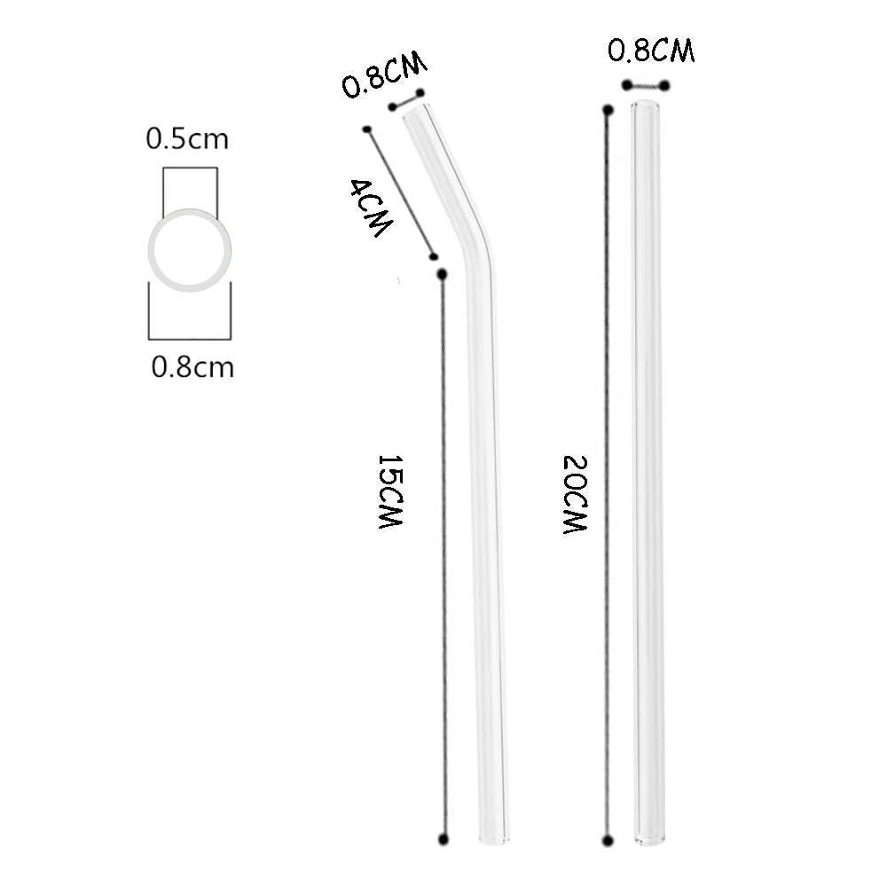 Reusable Glass Straws