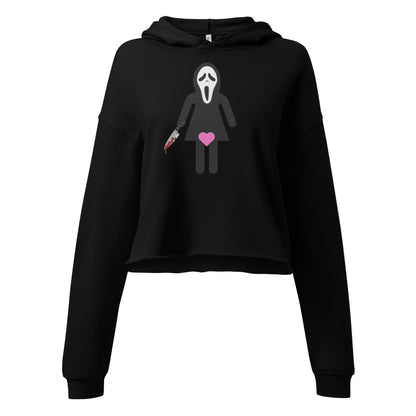 Scream Crop Hoodie