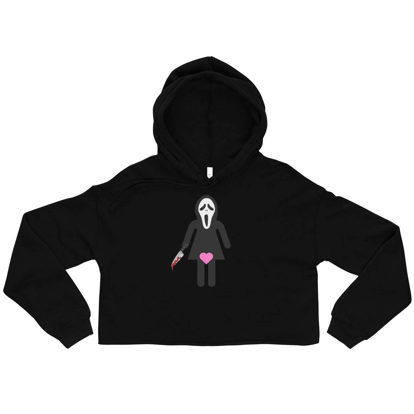 Scream Crop Hoodie